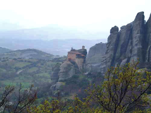 Another view of Meteora and monastery